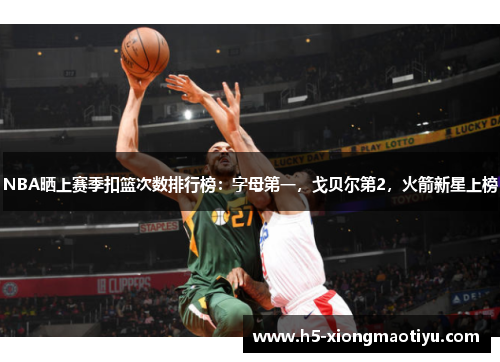 NBA晒上赛季扣篮次数排行榜:字母第一,戈贝尔第2,火箭新星上榜